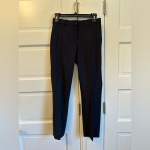 Theory Black Strait Leg Pants